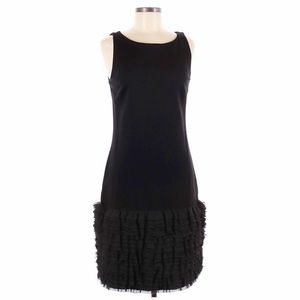 Pink Tartan Black Sheath Dress